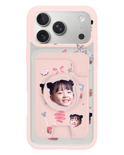 iPhone Magpop Wallet - Face Grid Lovely