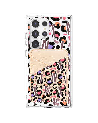 Android Phone Wallet Case - Leopard Monogram 5.0