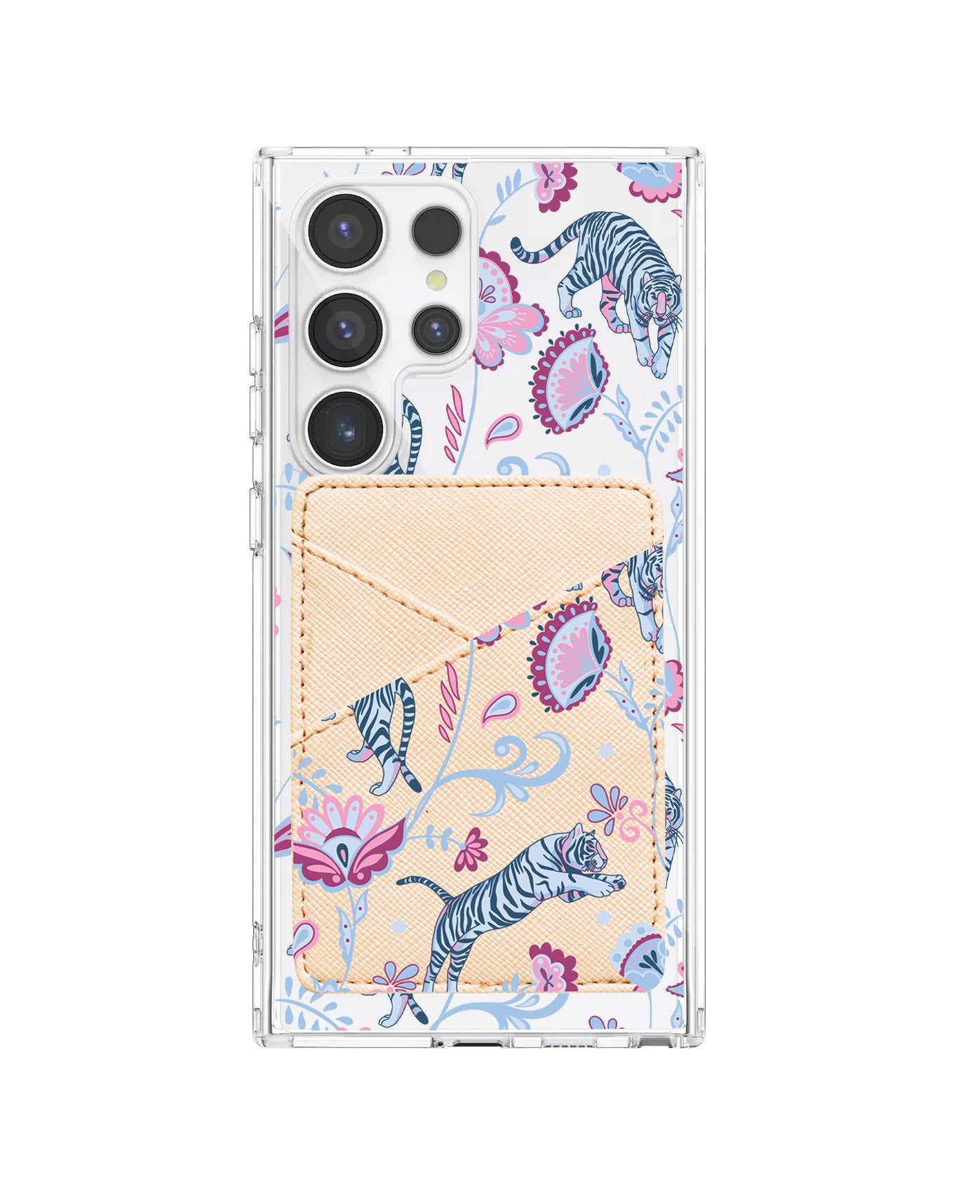Android Phone Wallet Case - Tiger & Floral 3.0