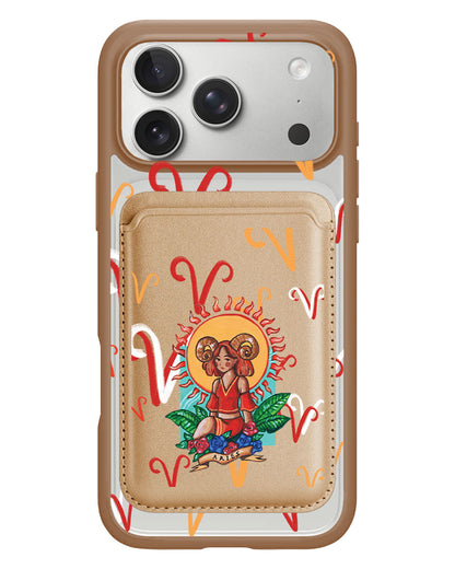 iPhone Magnetic Wallet Case - Aries
