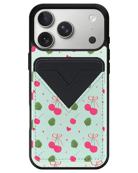 iPhone Avant Wallet Case - Coquette Cherry