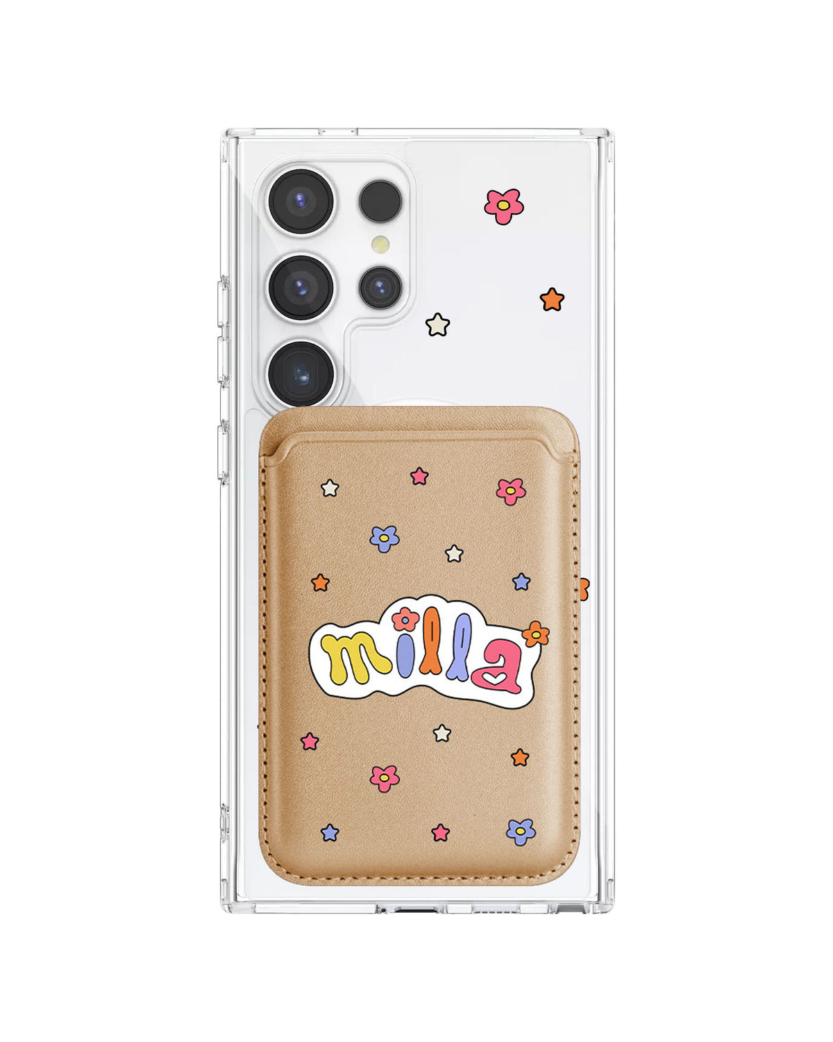 Android Magnetic Wallet Case - Adorable monogram 5.0