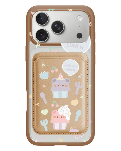 iPhone Magnetic Wallet Case - Cupcake