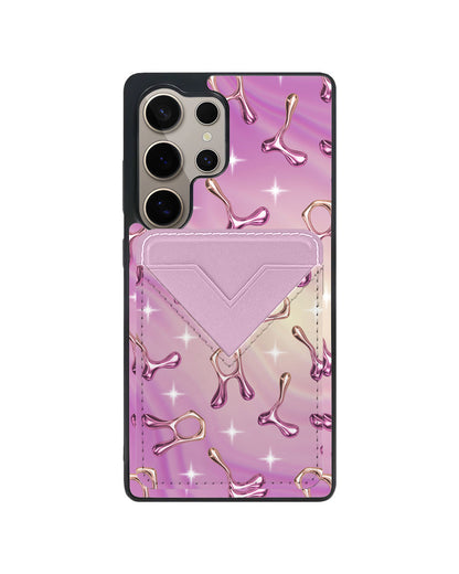 Android Avant Wallet Case - Chrome Monogram 3.0