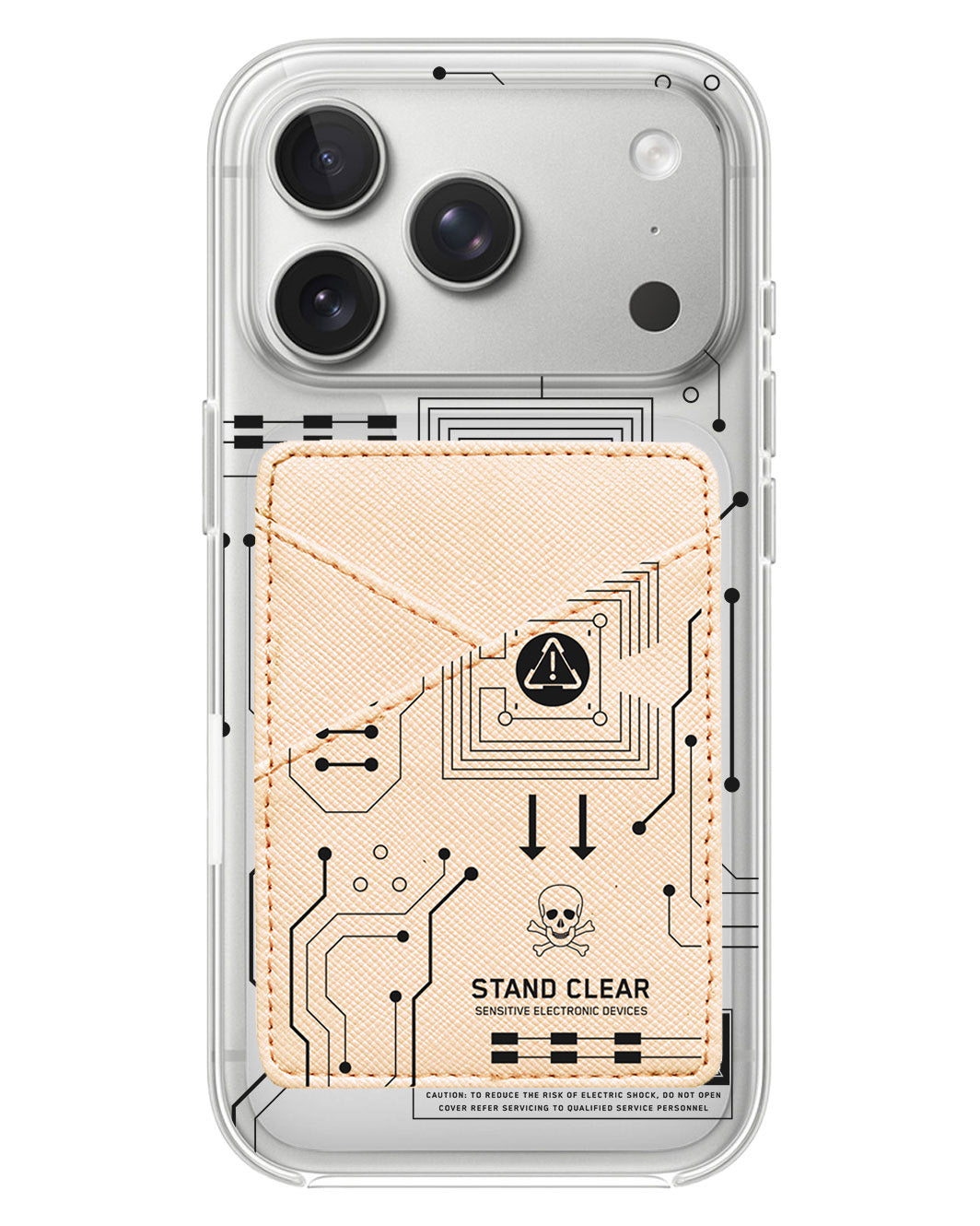 iPhone Phone Wallet Case - Circuit Black