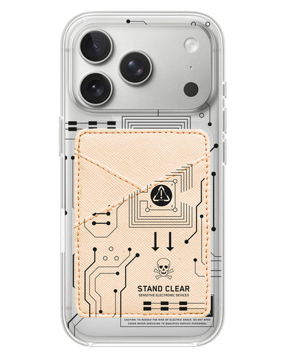 iPhone Phone Wallet Case - Circuit Black
