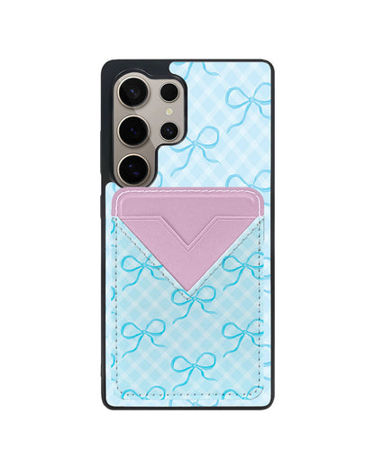 Android Avant Wallet Case - Coquette Blue Bow