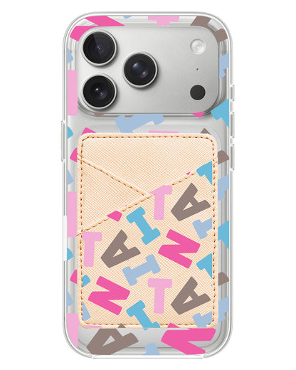 iPhone Phone Wallet Case - Scattered Monogram 2.0