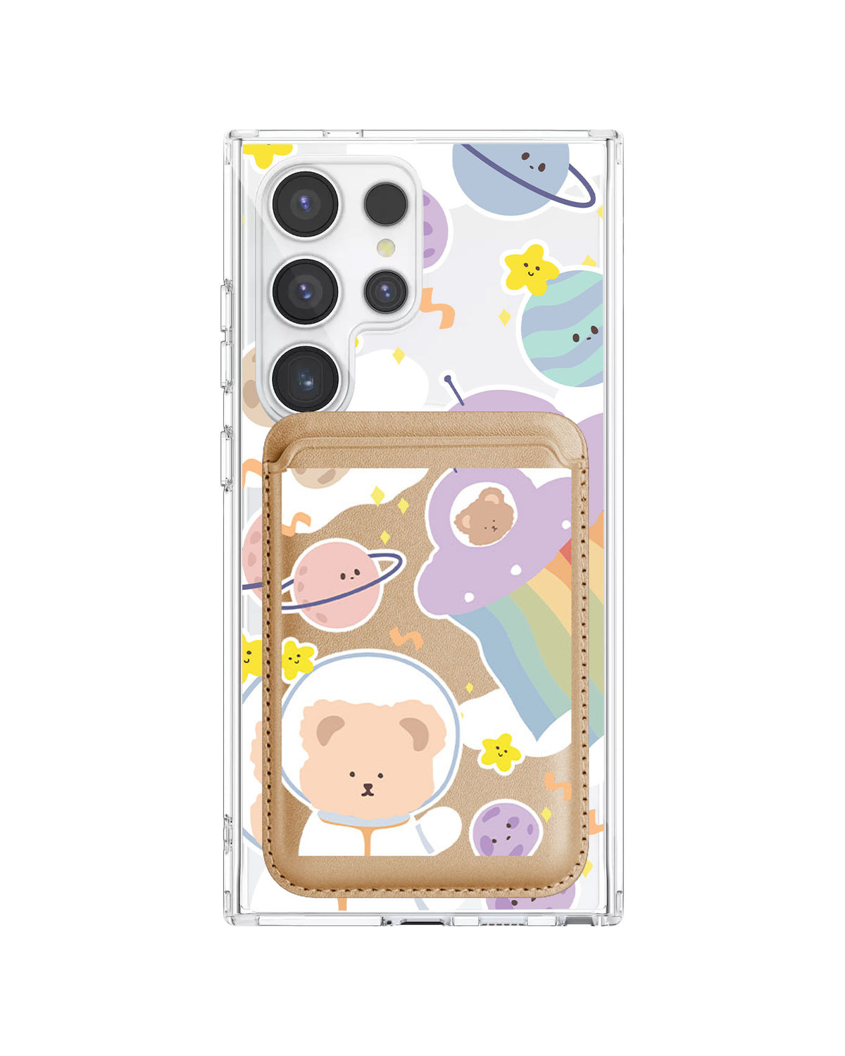 Android Magnetic Wallet Case - Astrobear