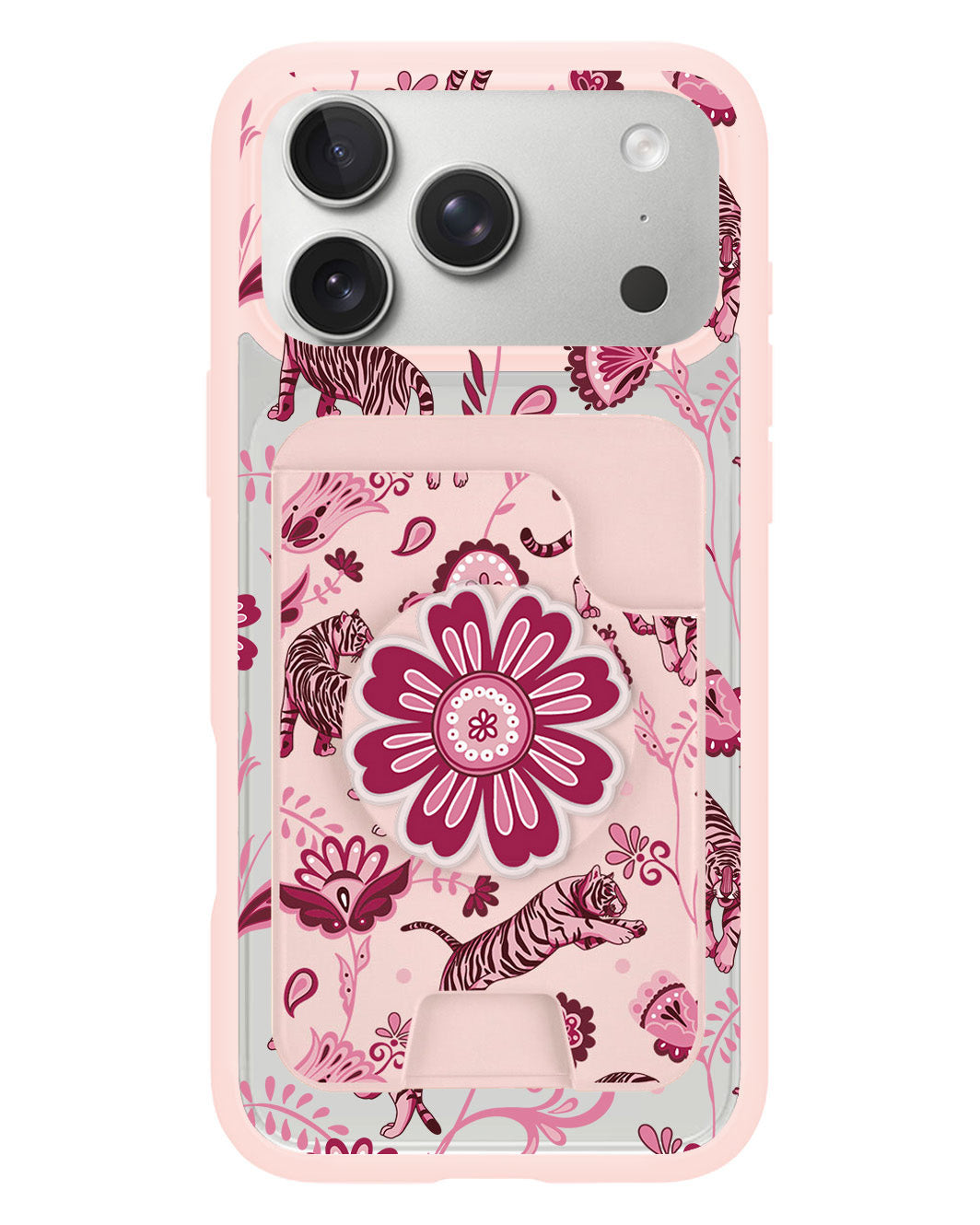 iPhone Magpop Wallet - Tiger & Floral 2.0