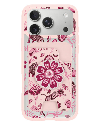 iPhone Magpop Wallet - Tiger & Floral 2.0
