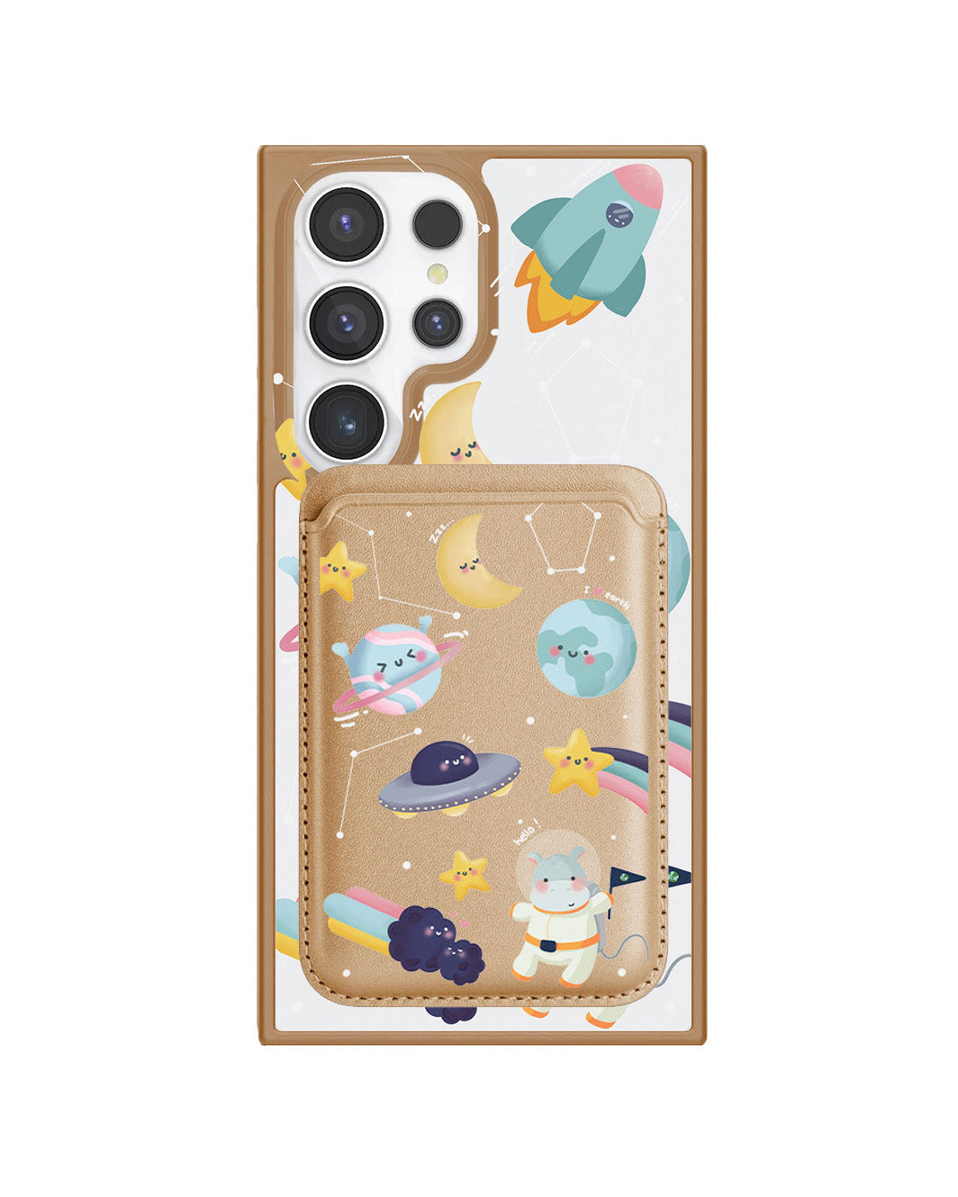 Android Magnetic Wallet Case - Galaxy (Artevefact)