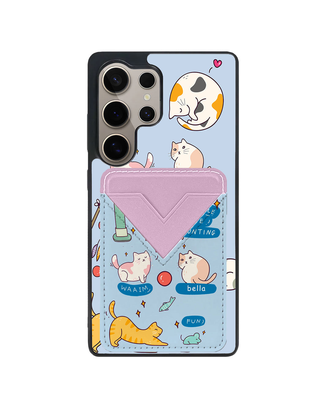 Android Avant Wallet Case - Playful Cat 2.0