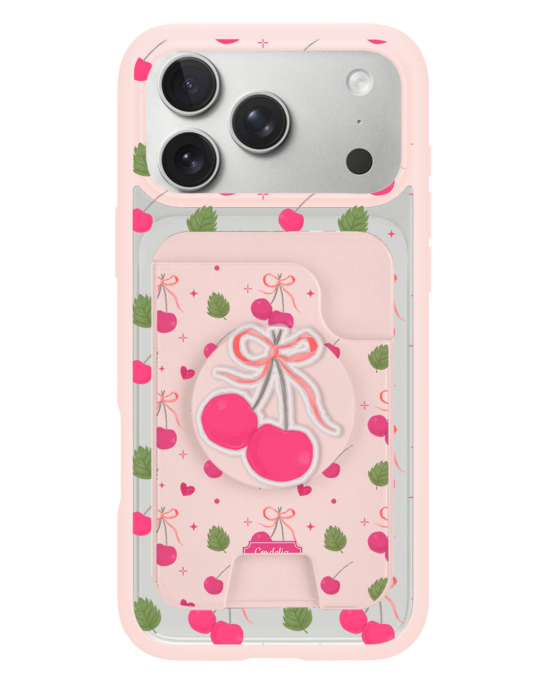 iPhone Magpop Wallet - Coquette Cherry