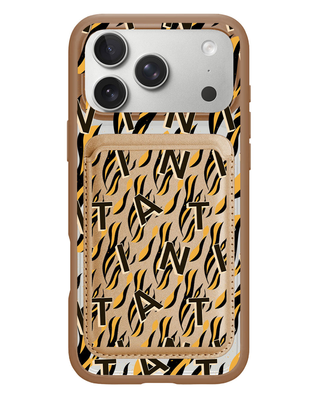 iPhone Magnetic Wallet Case - Tiger Monogram 1.0