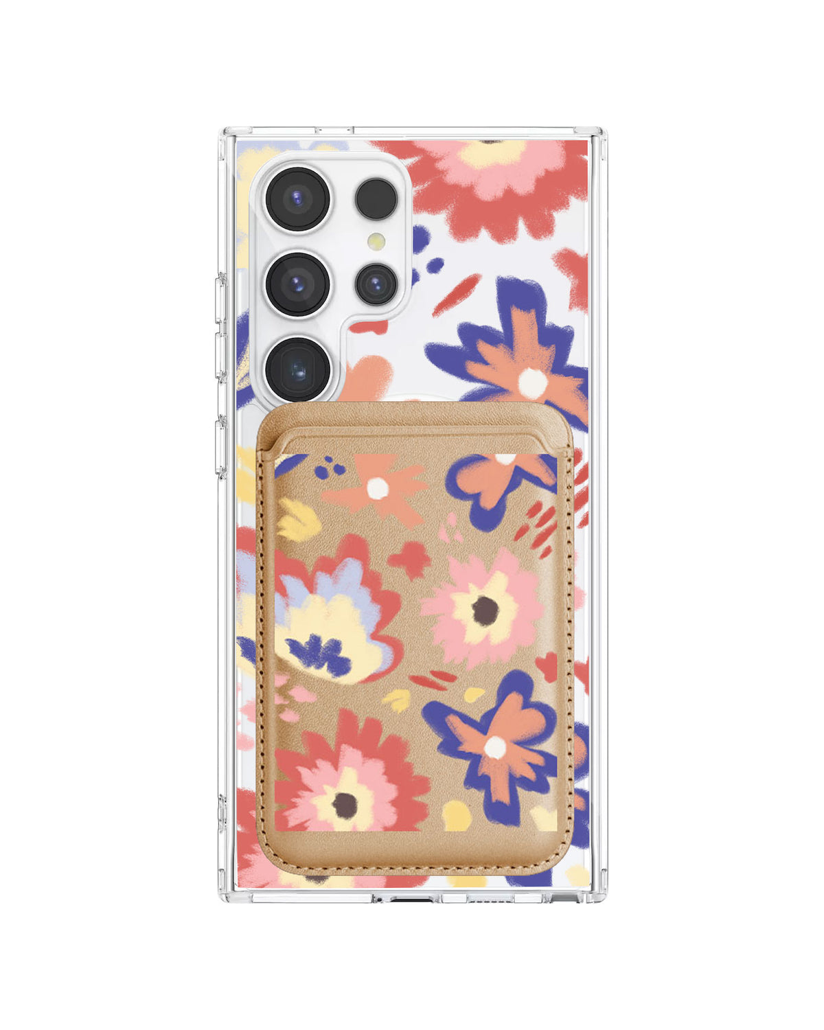 Android Magnetic Wallet Case - Flower Lovers