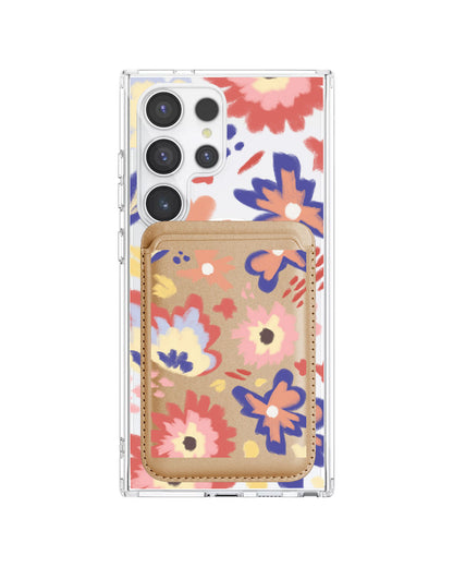 Android Magnetic Wallet Case - Flower Lovers