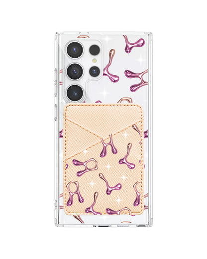 Android Phone Wallet Case - Chrome Monogram 3.0