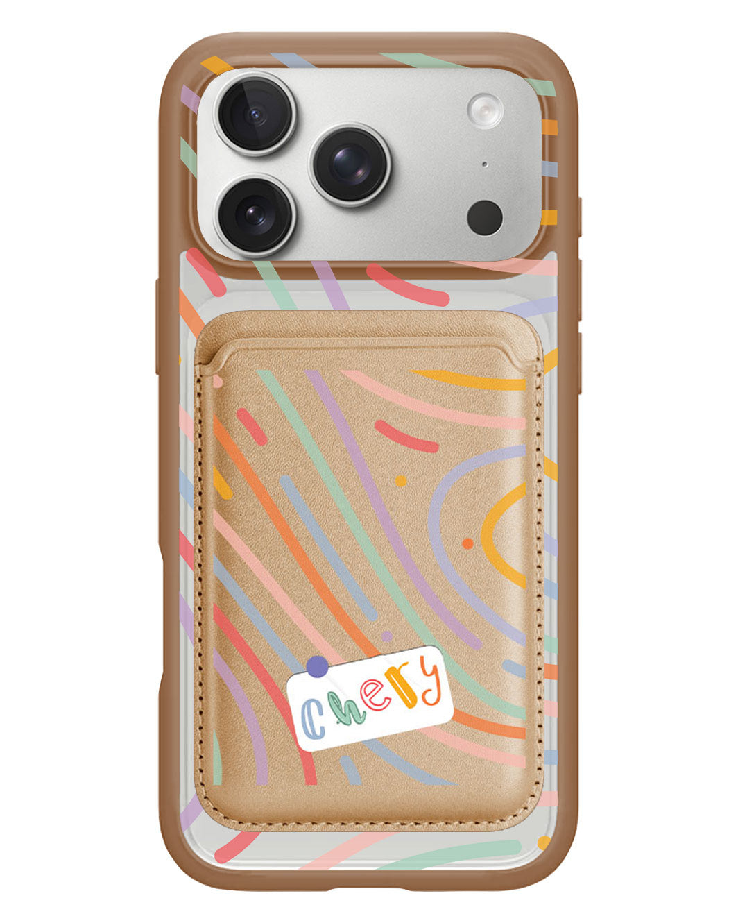 iPhone Magnetic Wallet Case - Doodle Monogram 2.0