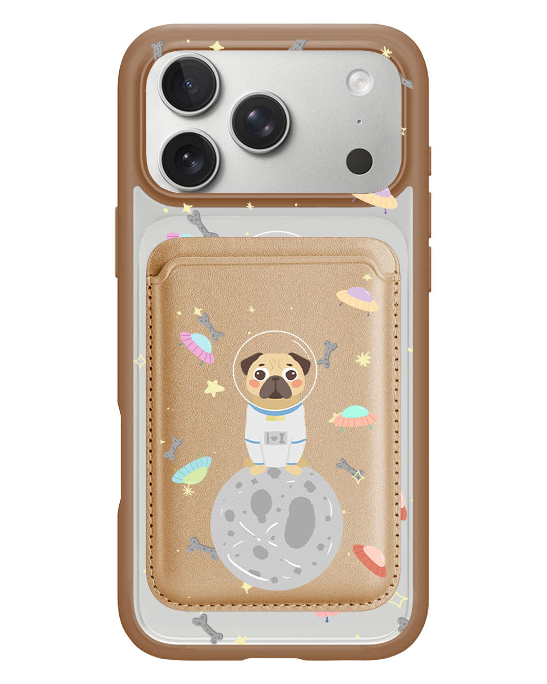 iPhone Magnetic Wallet Case - Pugstronauts