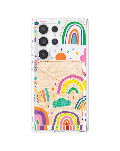 Android Phone Wallet Case - Rainbow