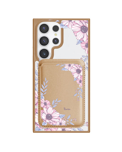 Android Magnetic Wallet Case - Pink Blossom