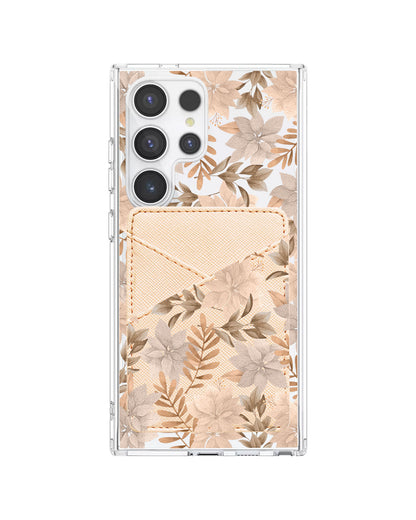 Android Phone Wallet Case - Rustic Lily