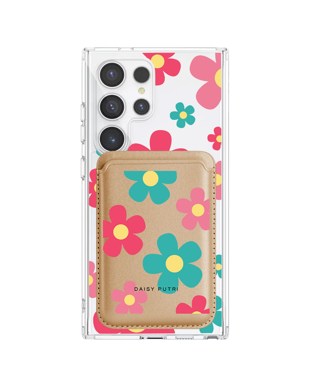Android Magnetic Wallet Case - Daisy Delight 2.0