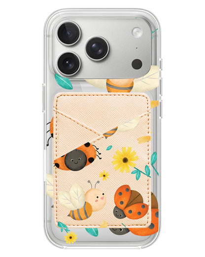 iPhone Phone Wallet Case - Lady Bug & Bee