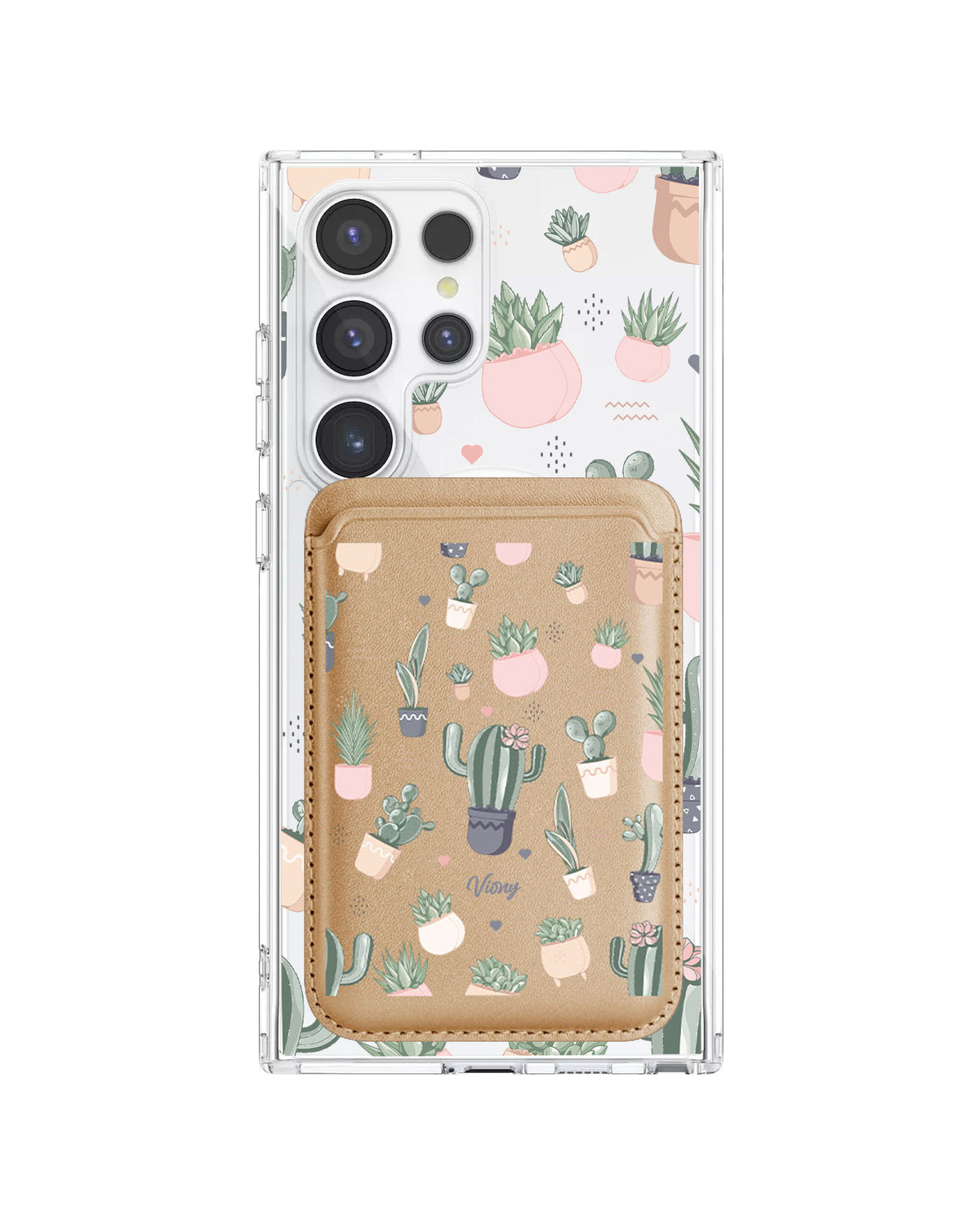 Android Magnetic Wallet Case - Cactus 2.0