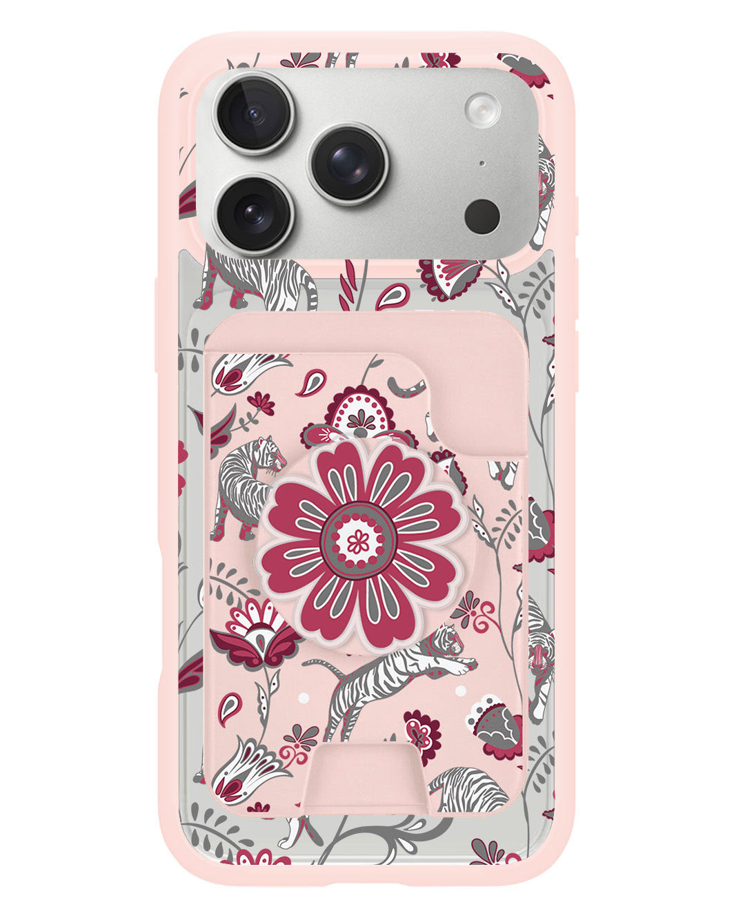 iPhone Magpop Wallet - Tiger & Floral 6.0