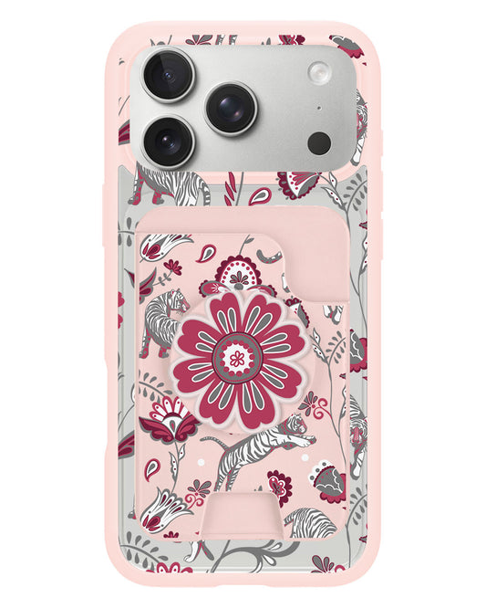 iPhone Magpop Wallet - Tiger & Floral 6.0