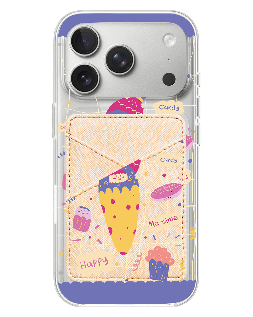 iPhone Phone Wallet Case - Candy Doodle