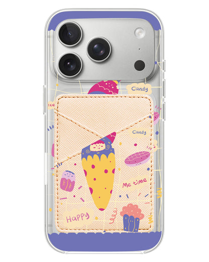 iPhone Phone Wallet Case - Candy Doodle