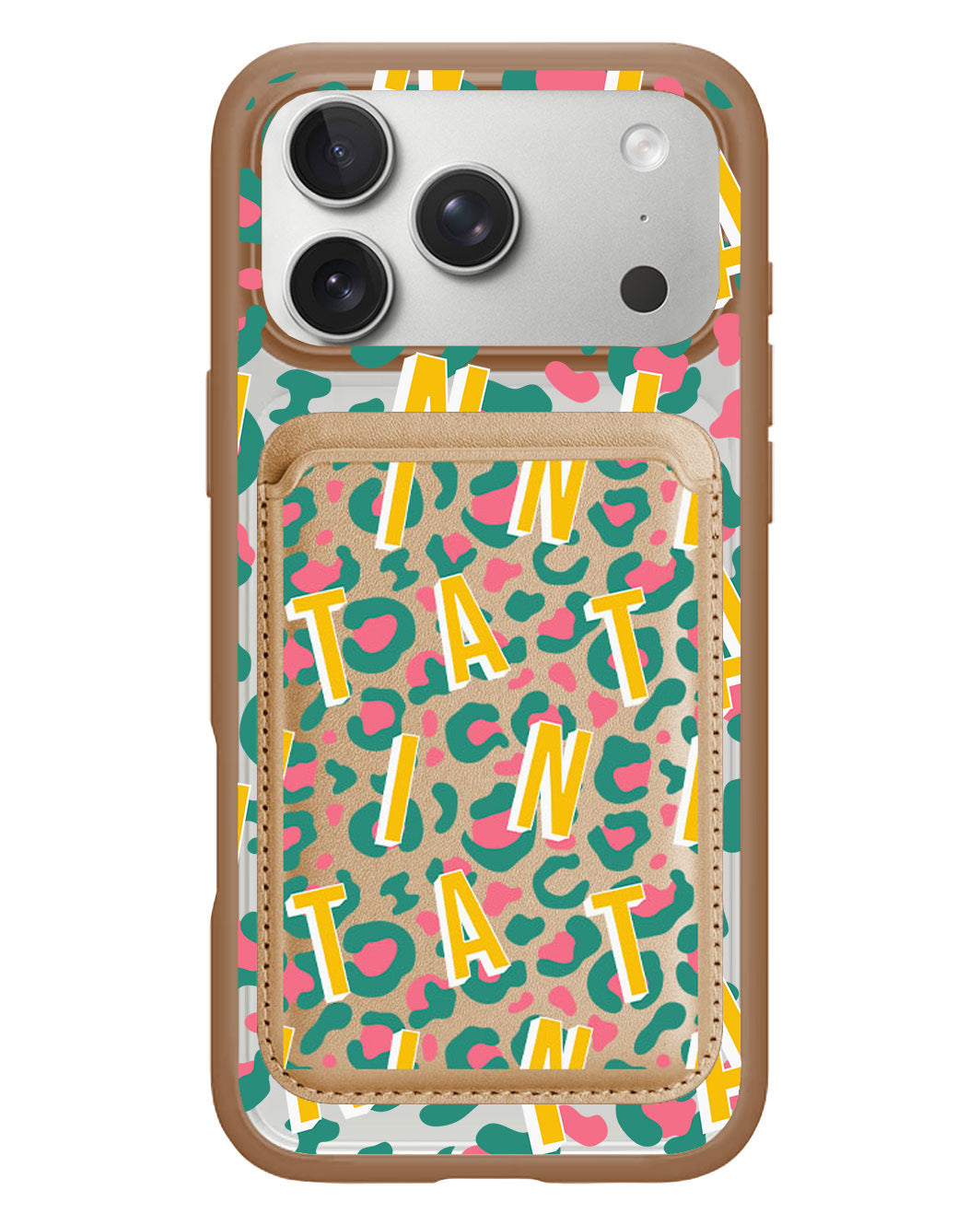 iPhone Magnetic Wallet Case - Leopard Monogram 4.0