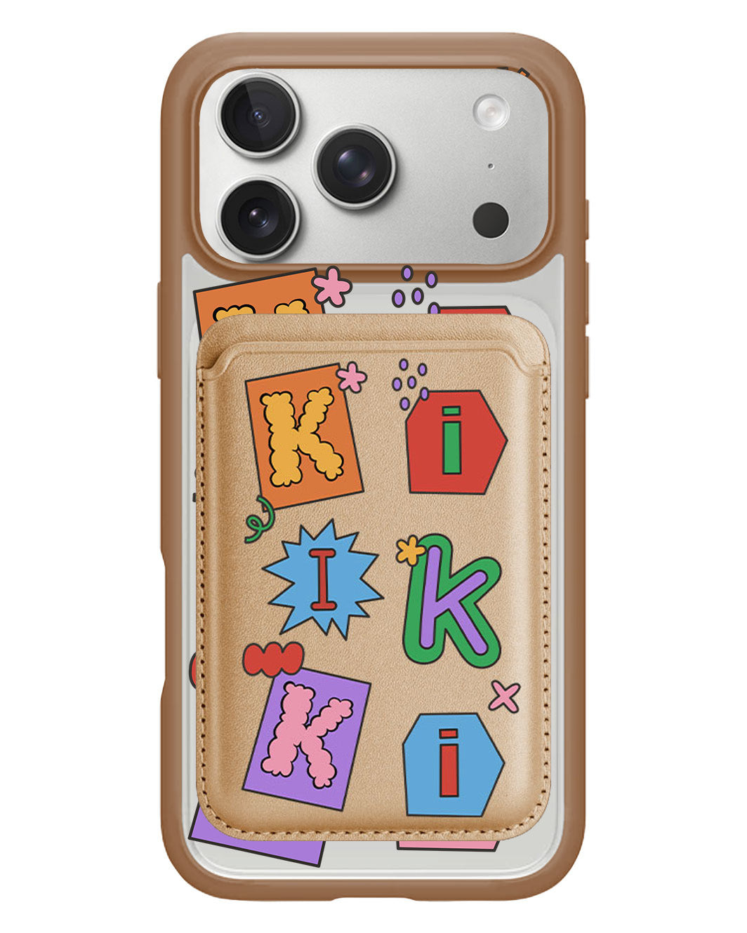 iPhone Magnetic Wallet Case - Adorable Monogram