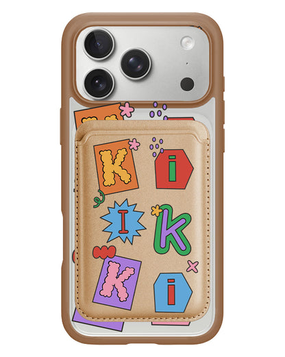 iPhone Magnetic Wallet Case - Adorable Monogram