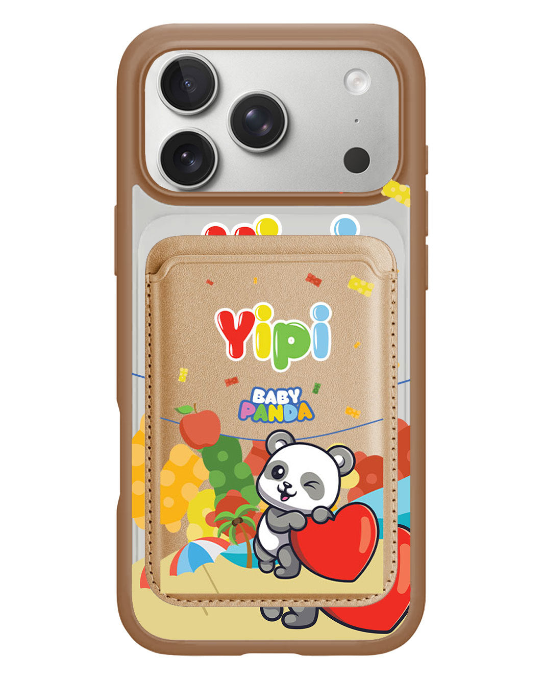 iPhone Magnetic Wallet Case - Yipi Baby Panda