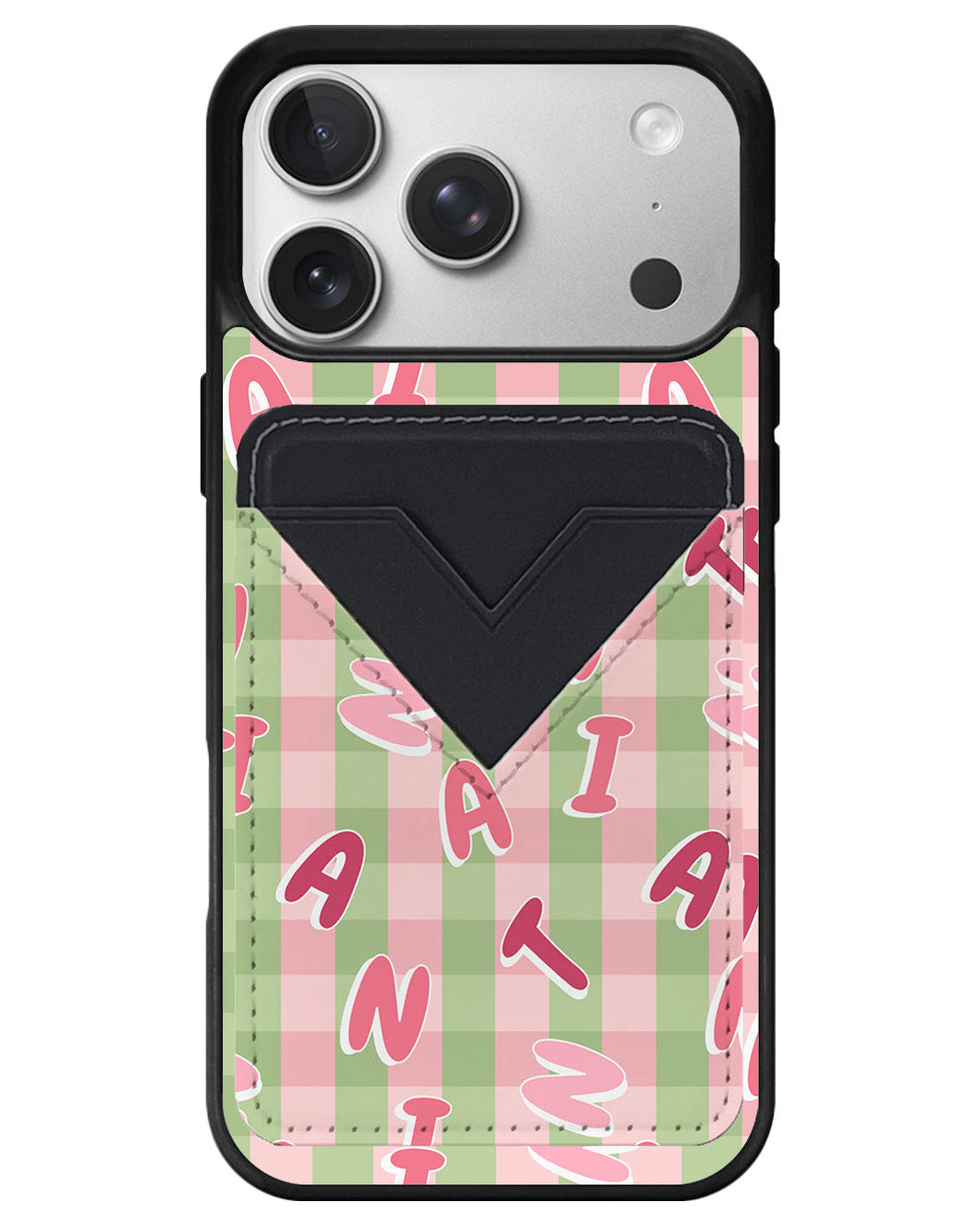 iPhone Avant Wallet Case - Checkered Monogram 4.0