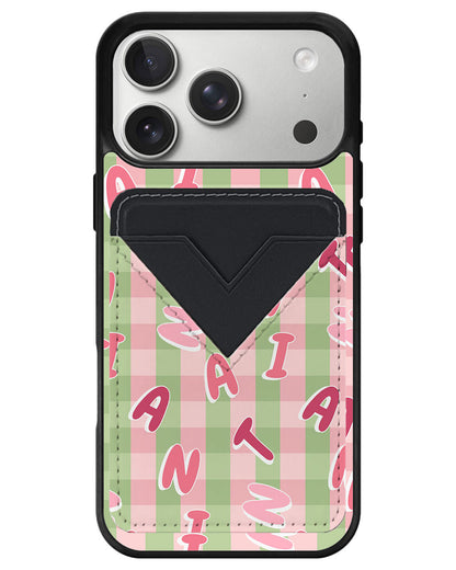 iPhone Avant Wallet Case - Checkered Monogram 4.0