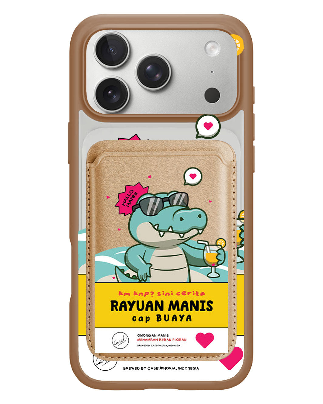 iPhone Magnetic Wallet Case - Cap Buaya