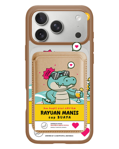 iPhone Magnetic Wallet Case - Cap Buaya