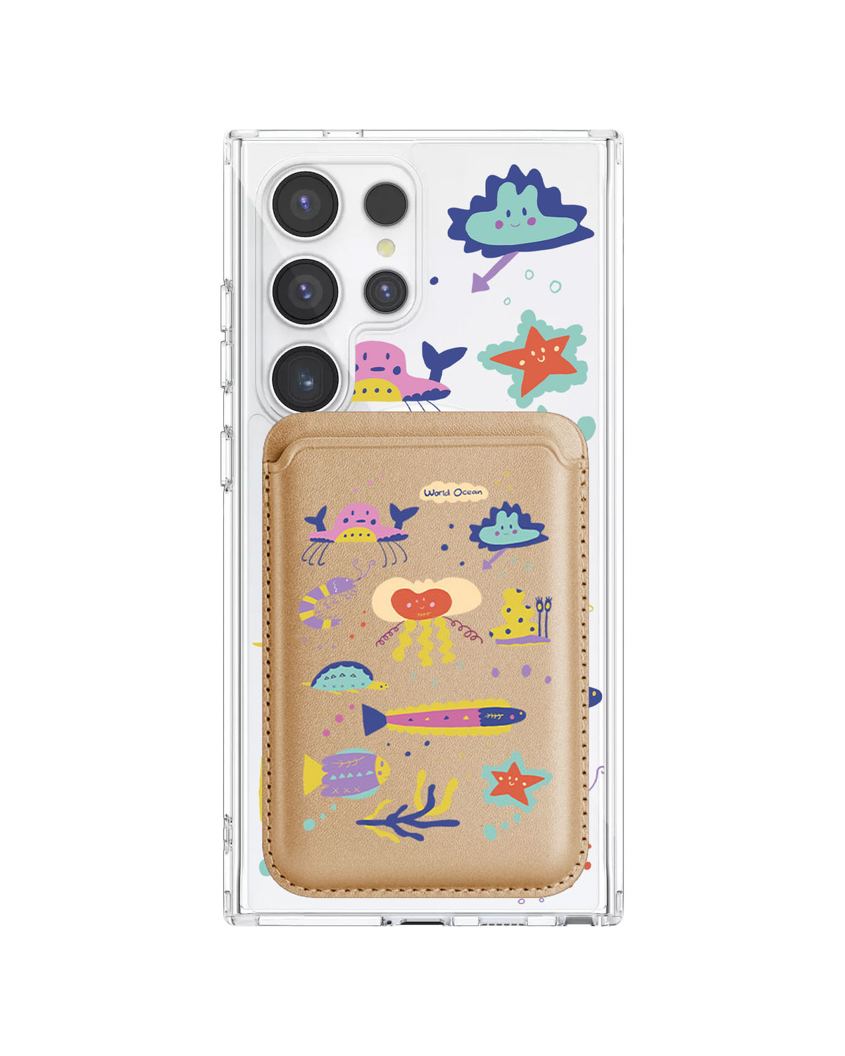 Android Magnetic Wallet Case - Ocean world