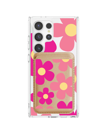 Android Magnetic Wallet Case - Daisy Delight