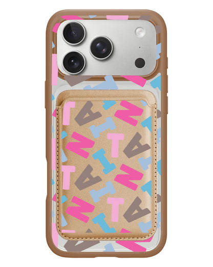 iPhone Magnetic Wallet Case - Scattered Monogram 2.0