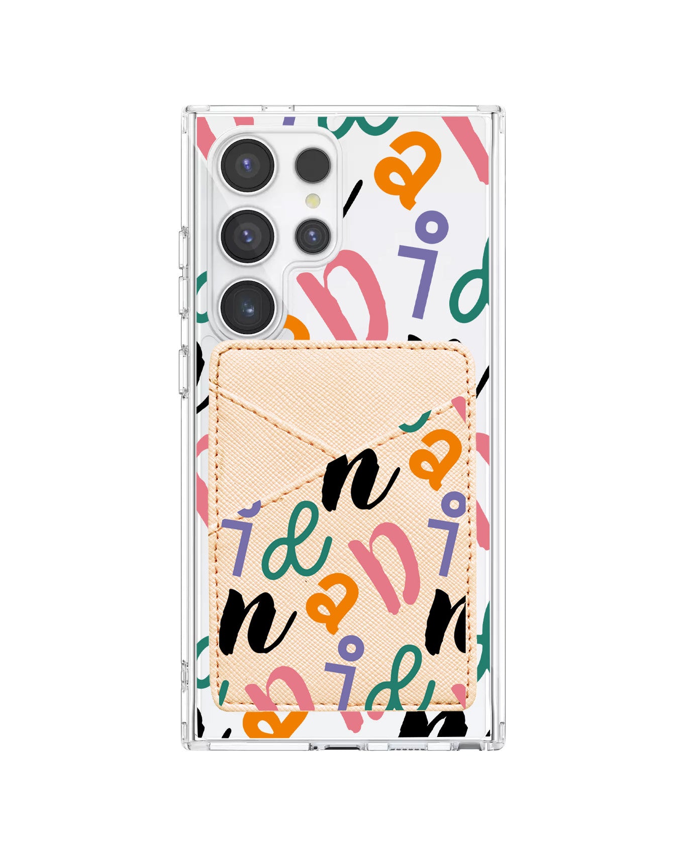 Android Phone Wallet Case - Playful Monogram 3.0