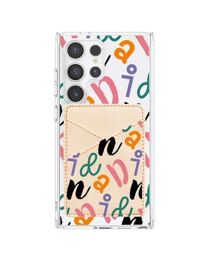 Android Phone Wallet Case - Playful Monogram 3.0