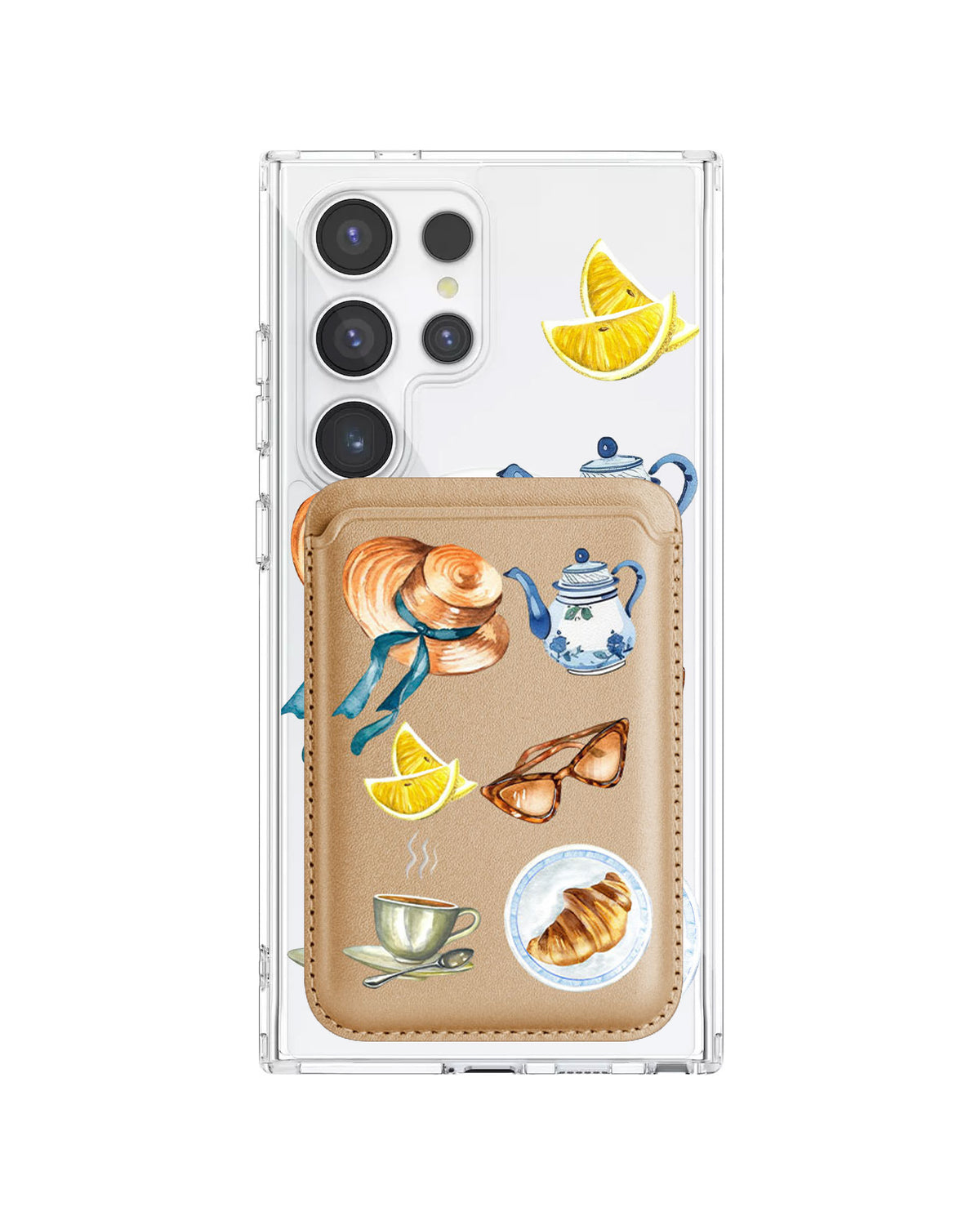 Android Magnetic Wallet Case - Afternoon Tea