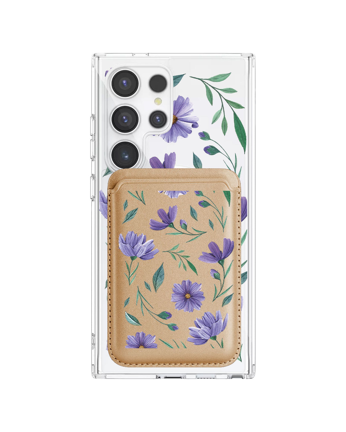 Android Magnetic Wallet Case - February Violet