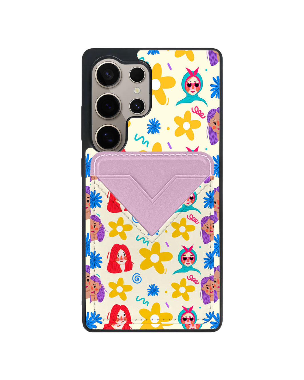 Android Avant Wallet Case - Daisy Faces